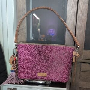 Consuela Pink Floral Shoulder Bag